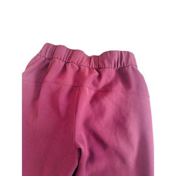 Lululemon Womens Burgundy Joggers Size 2 With Drawstring Waist & Ribbed Cuffs - Picture 9 of 9